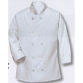 10 Pearl Button Chef Coat, No Thermometer Pocket